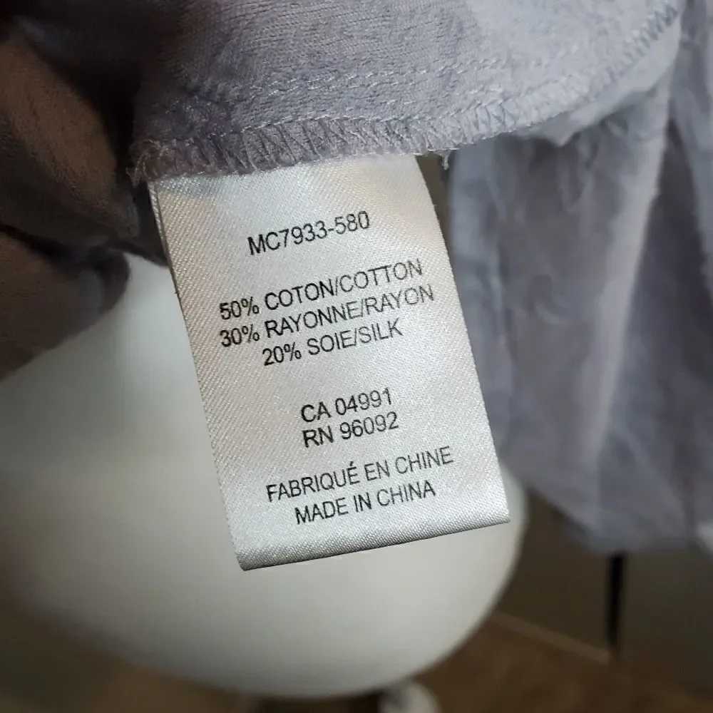 Katherine Barclay semisheer floral blouse M - Picture 7 of 11